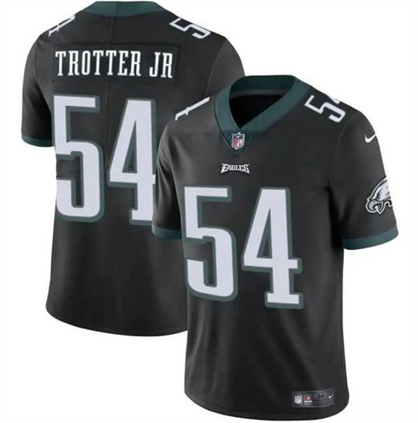 Men & Women & Youth Philadelphia Eagles #54 Jeremiah Trotter Jr Black 2024 Draft Vapor Untouchable Limited Stitched Jersey